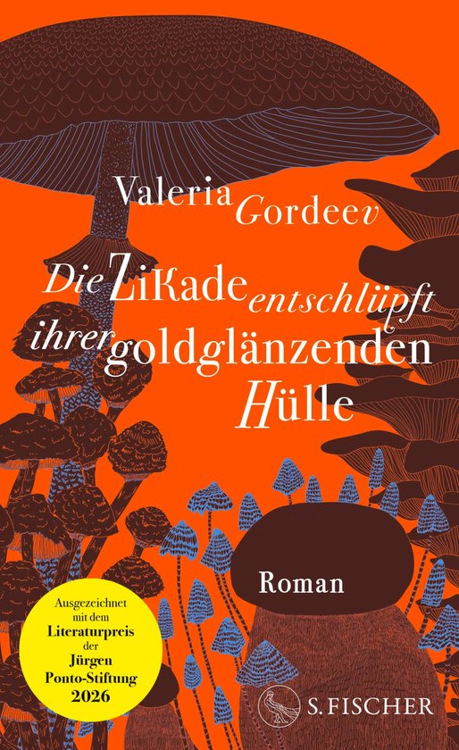 Die Zikade entschlüpft ihrer goldglänzenden Hülle - cover