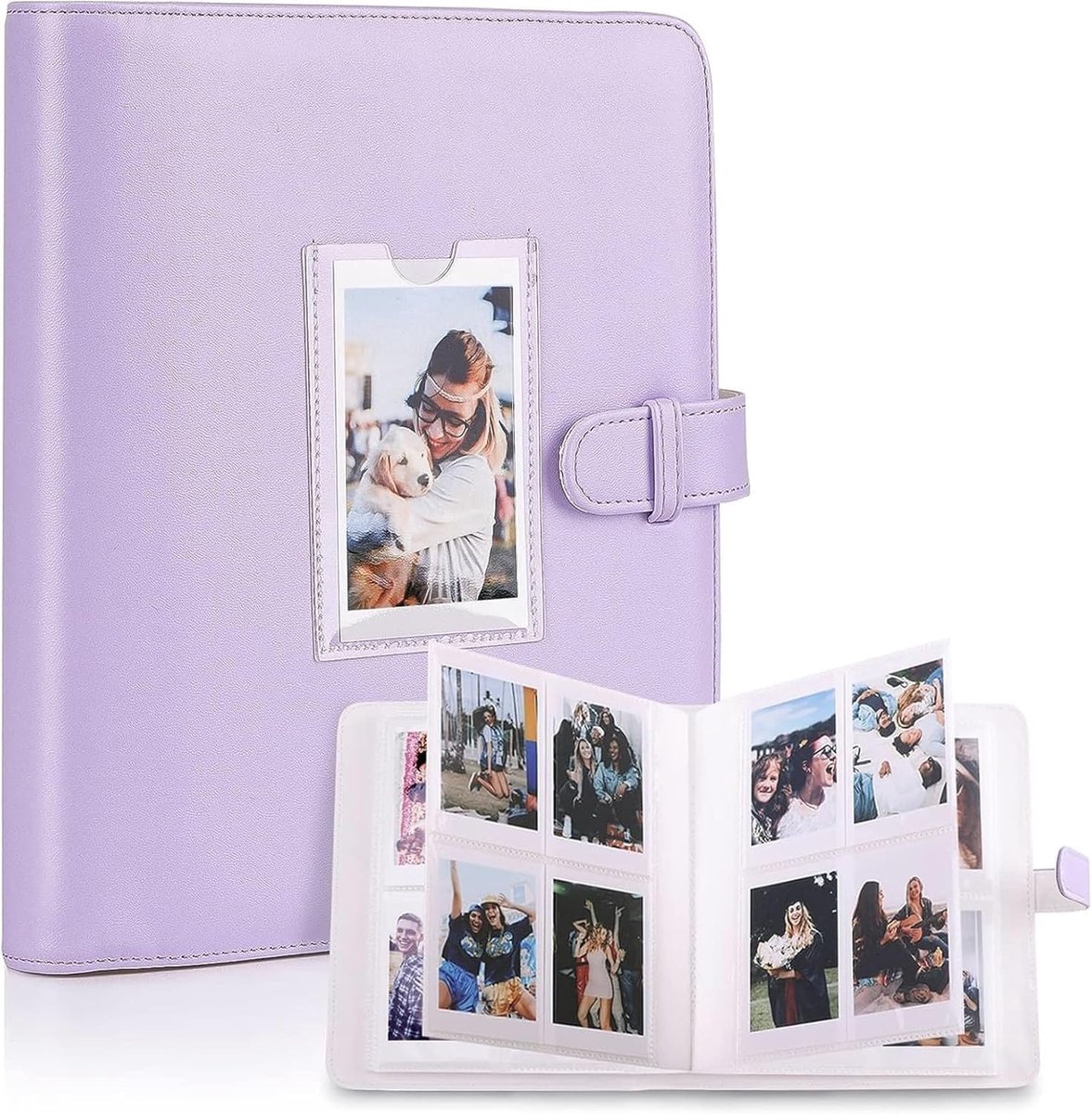 SnelShoppen - Fotoalbum voor Instax Mini, Polaroid en Kodak - 256 Vakken, Geschikt voor Instant Camera's en Smartphone Printers - Ideaal voor Feesten