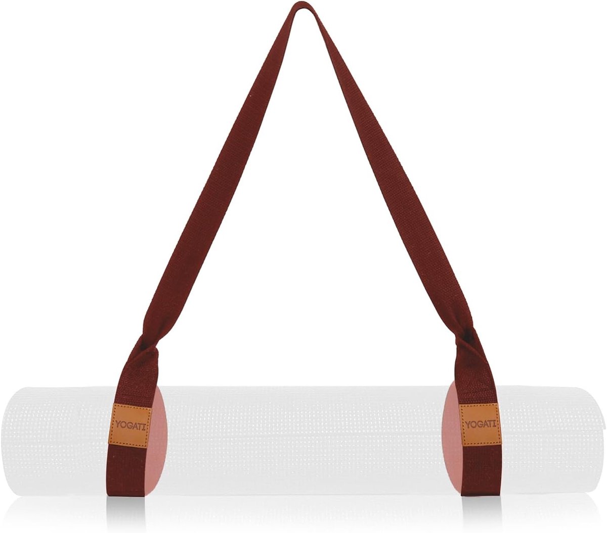 SnelShoppen - Verstelbare Antislip Yoga Matriem | Yogariemen voor Stretching, Draagriem voor Pilatesmat en Fitness | Ideaal voor Reizen, Sportschool,