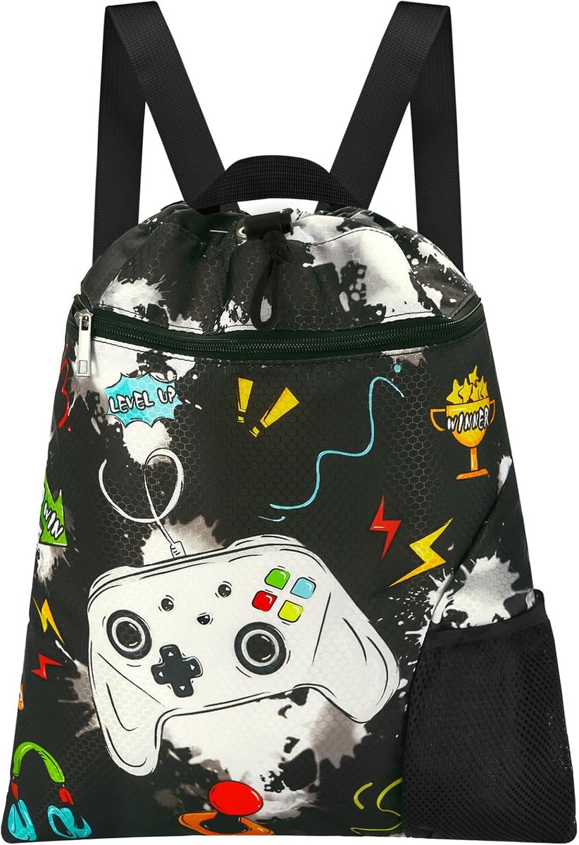 Thijox - Gymnastiekrugzak met Trekkoord 38x45 cm, Waterdichte Sporttas voor Kinderen, Ideaal voor Zwembad, Strand en Boodschappen