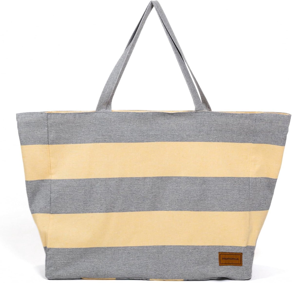 Thijox - Grote XXL Strandtas Boodschappentas Dames, Omkeerbaar, Gestreept, Ruim 50x40 cm, Perfect voor Strand, Winkelen, Vakantie, Lichtgewicht en Duu