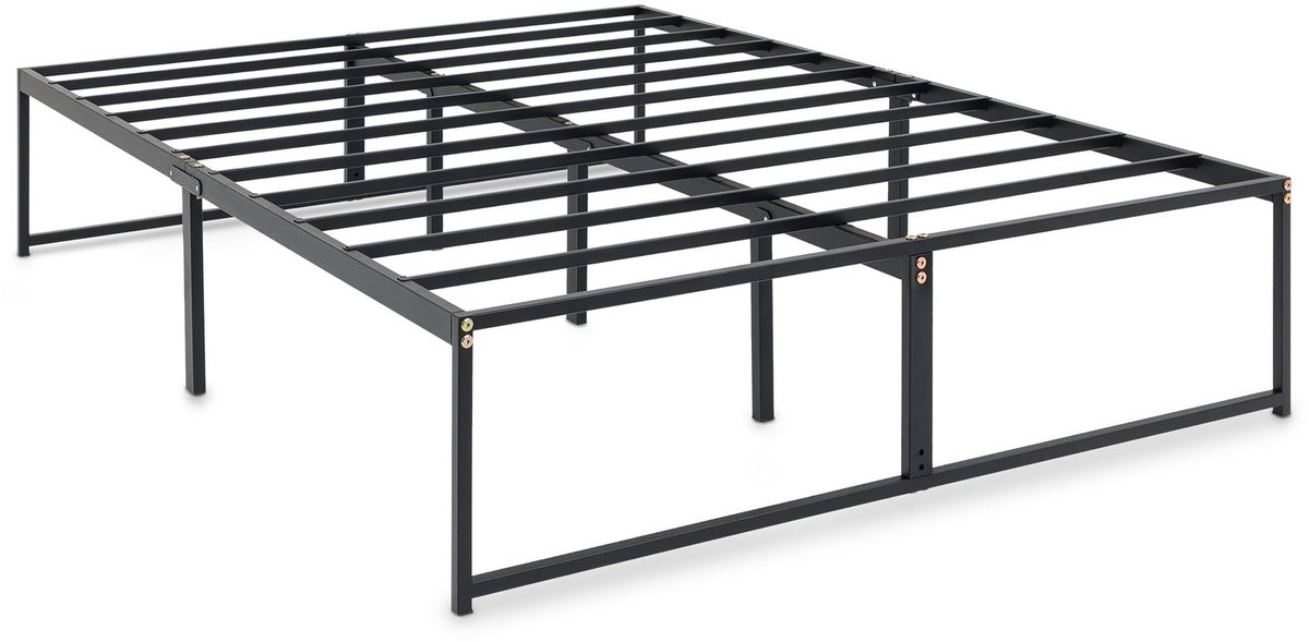 Futonbed SOVE 140x190 cm van metaal – zwart