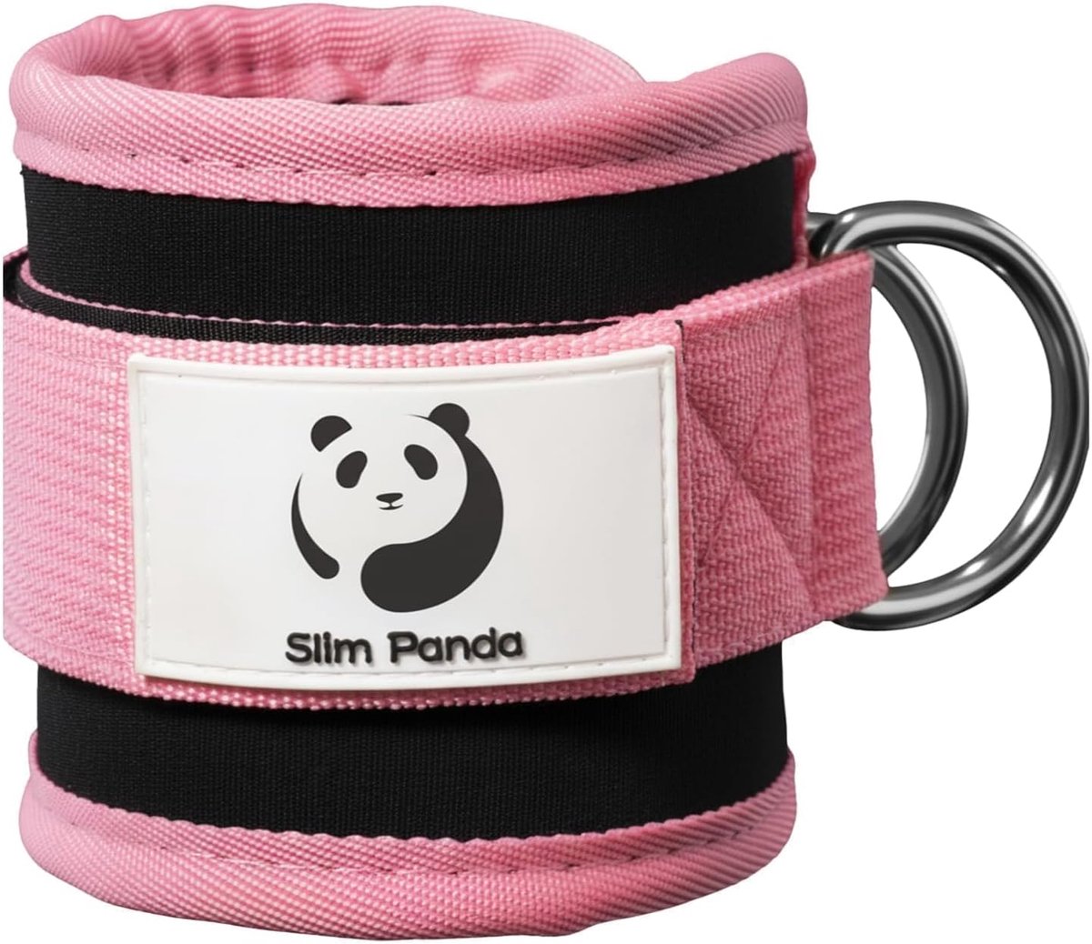 SnelShoppen - Slim Panda Enkelbanden voor Kabelmachine, Verstelbare Enkel Straps met Dubbele D-Ringen voor Kickbacks, Bilspieroefeningen, Heupabductie