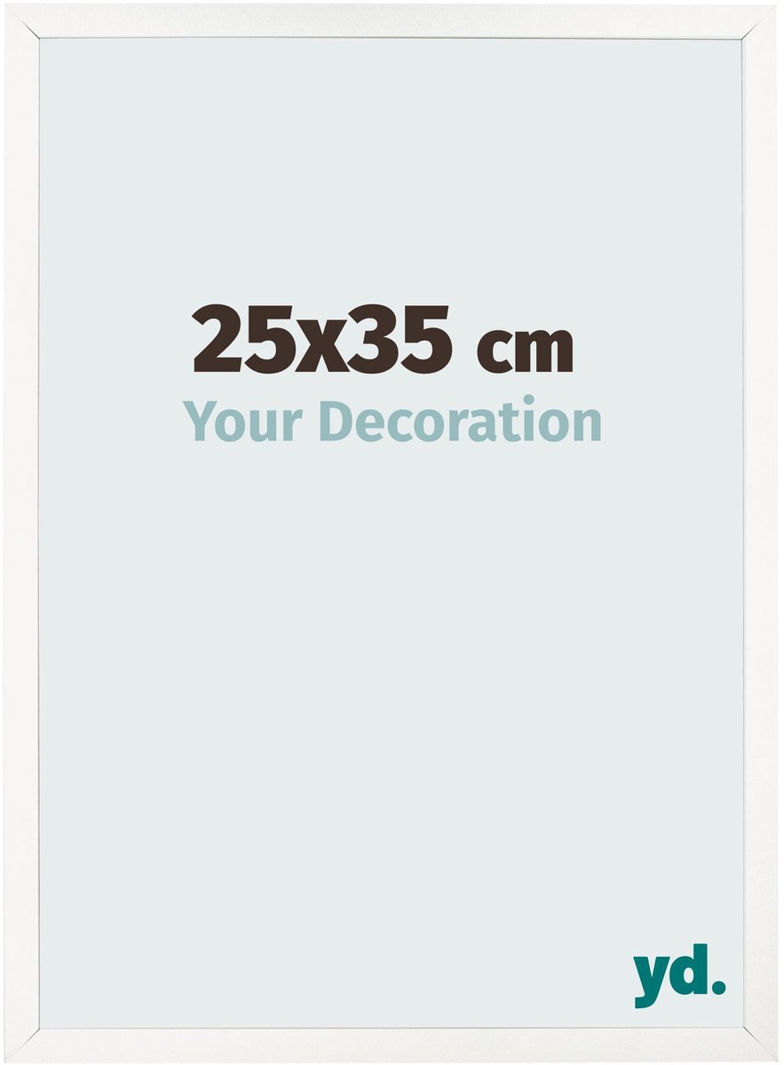 Your Decoration - Fotolijst 25x35 cm - MDF - Wit Hoogglans - Bologna