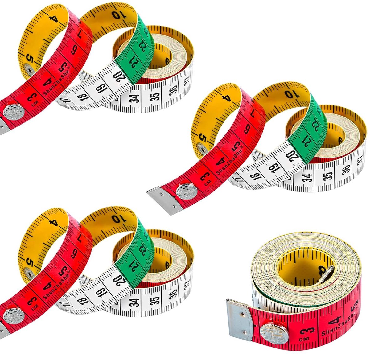 SnelShoppen - Professionele Tape Measure 5m met Duurzaam Materiaal, Flexibele Meetlint, Nauwkeurige Afmetingen, Ideaal voor Klussen, Tuin, Keuken en V