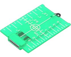 SnelShoppen - Magnetic Laser Target Plate met Stand voor Groene/Rode Laser Niveau, Reflecterende Doelplaat met Schalen, Ideaal voor Bouw en Klussen
