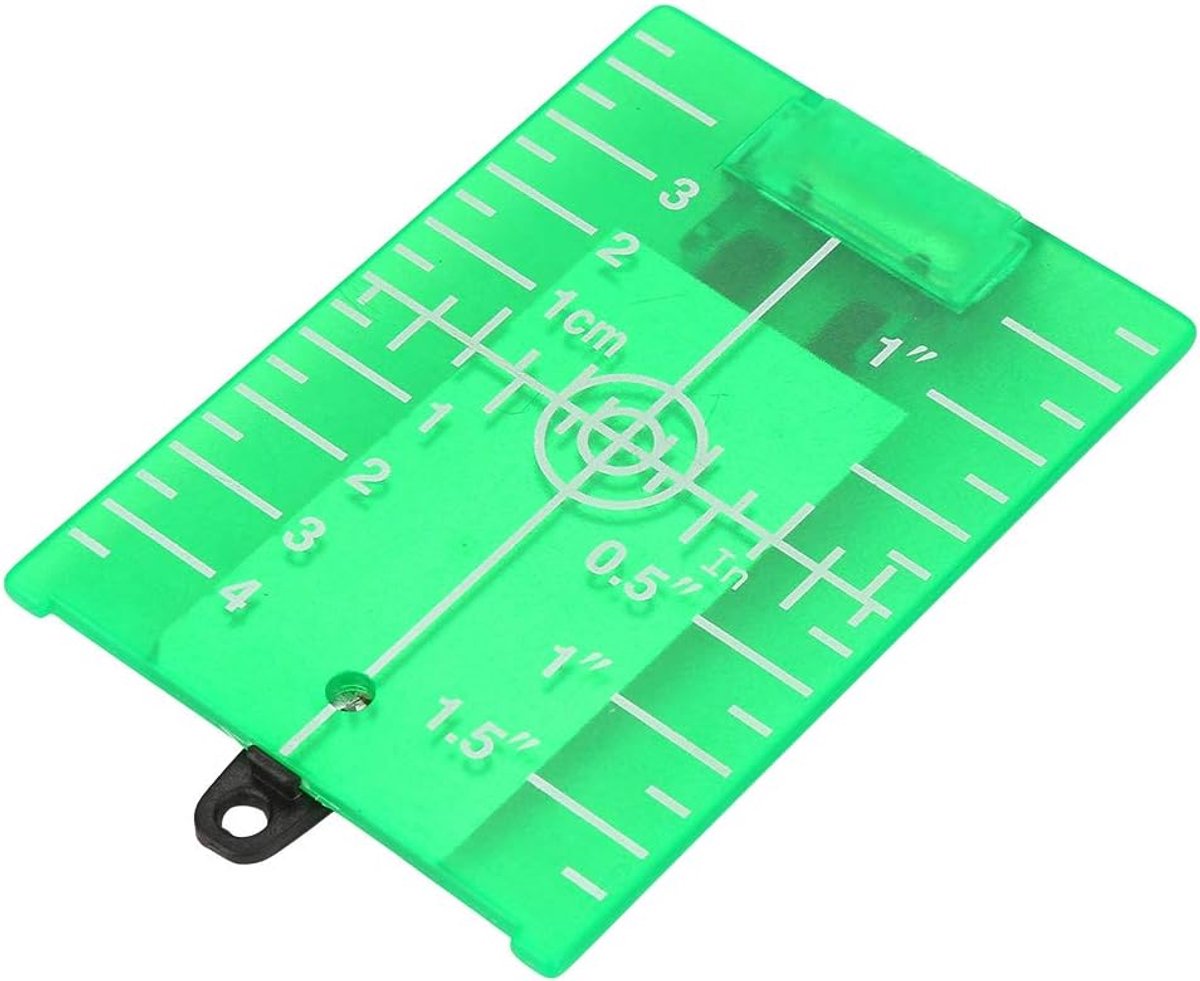 SnelShoppen - Magnetische Doelplaat met Achtergrondmeter en Dubbele Schaal Laser Niveau Meetinstrument - Groene Laser Doelbord voor Precisie Metingen