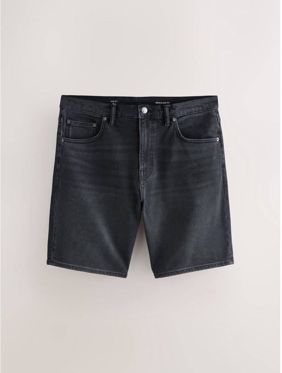 Next - Heren - Denim short - Zwart