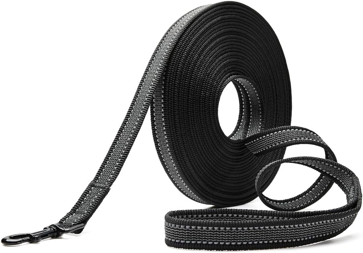 SnelShoppen - Toozey Pull Lead voor Kleine en Middelgrote Honden - 5 m en 10 m Lange Hondensnoer met Antislip Rubber en Reflecterende Strepen, Sterk N