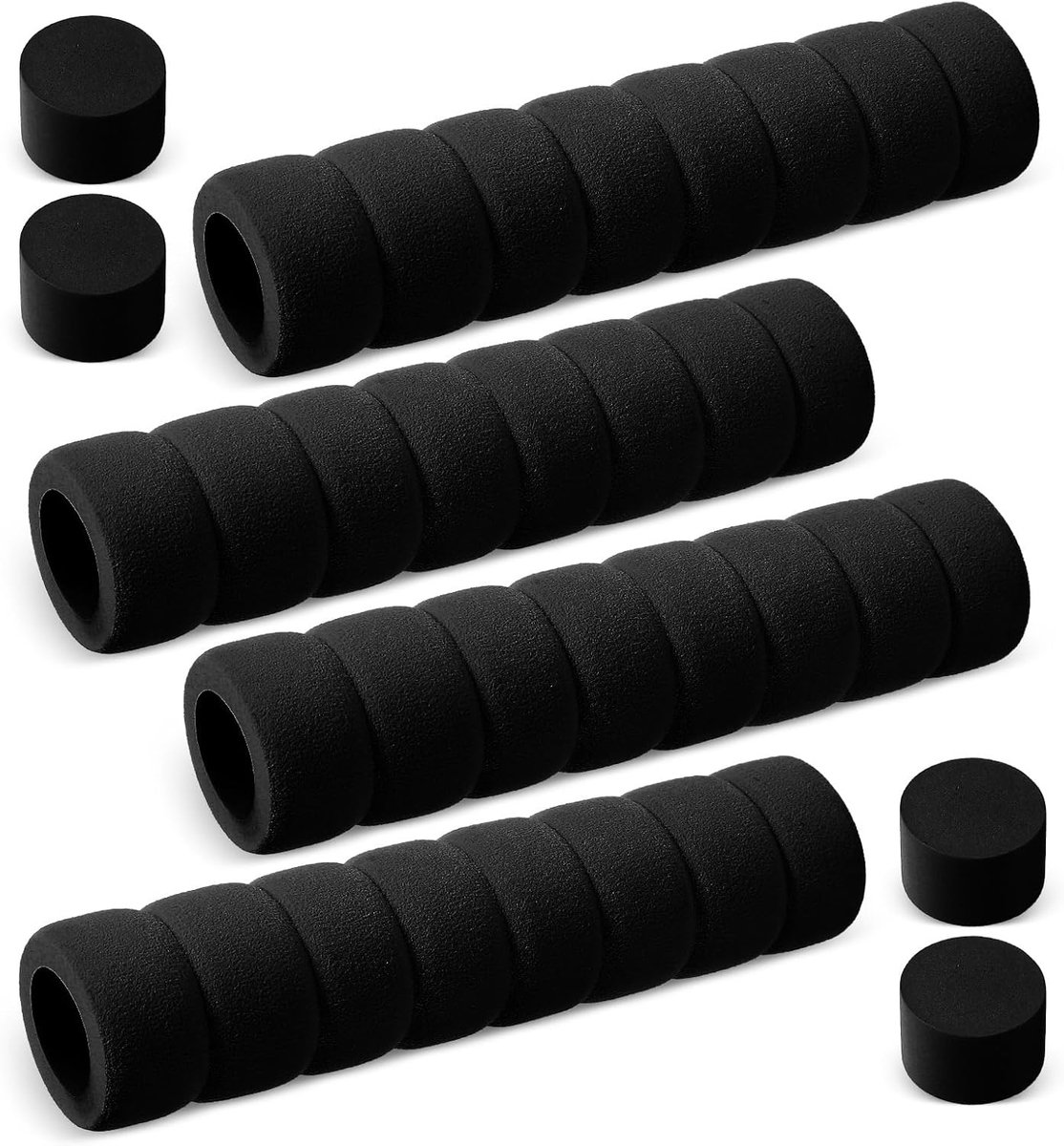 SnelShoppen - 4x Deurknop Beschermers - Deur Granger Bescherming - Antistatische Schuimstof Grip Covers - Elastische Deurknop Stopper - Beige - Voor S