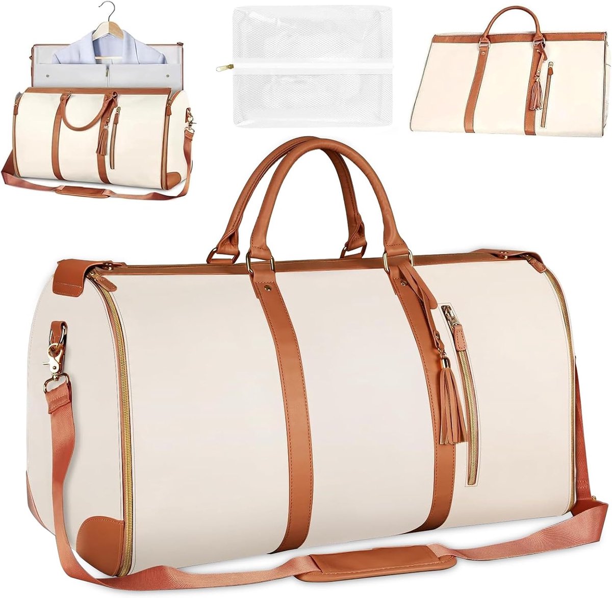SnelShoppen - Vouwbare Reisbagage Handbagage Tas, Waterdichte Reistas, Kleding Reiszak, Draagbare Kleding Tas voor Vakantie, Weekendje Weg, Business,