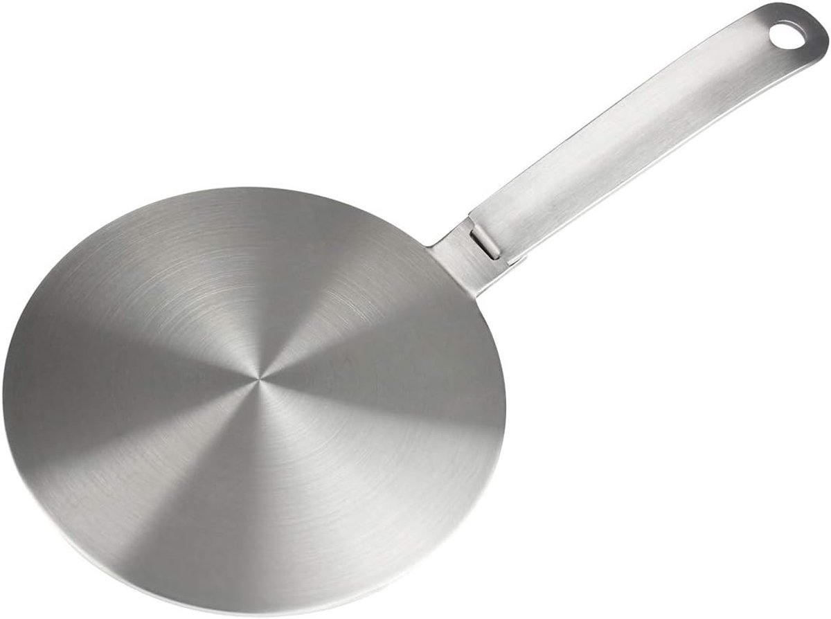 SnelShoppen - Inductie Kookplaat Heat Spreader Ring met Afneembare Handgreep 14CM - Geschikt voor Gas en Elektrische Fornuizen - Kookaccessoires voor