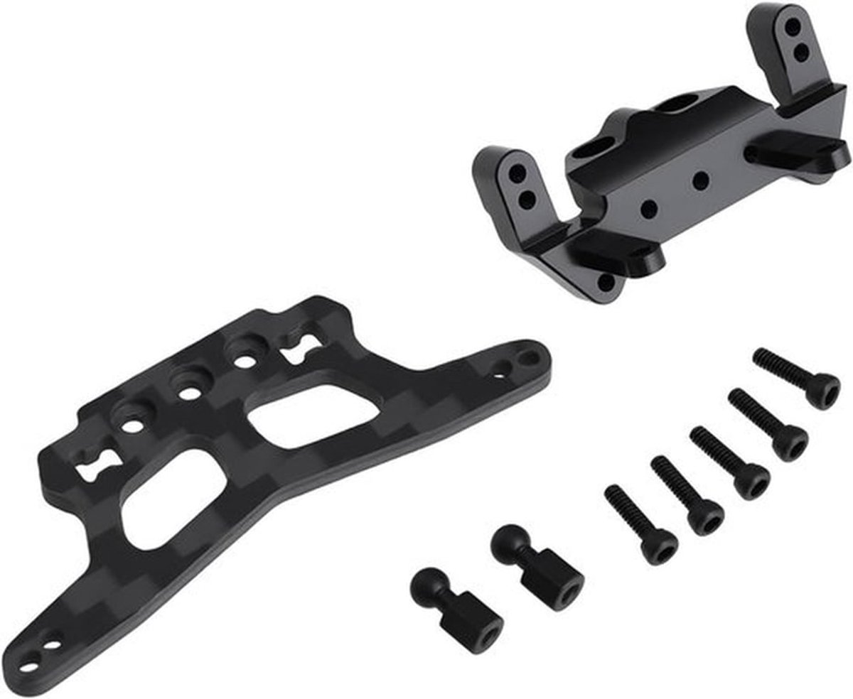 Set voor- en achterste koolstofvezel schoktoren - Compatibel - Losi Micro-B 1/24 Buggy.