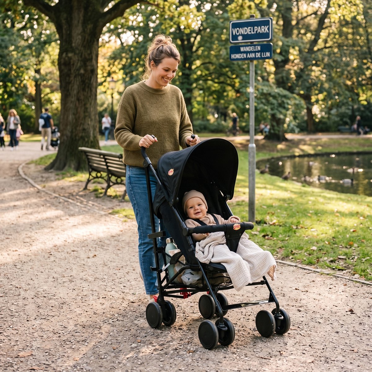Jinbei Paraplu Buggy - Verstelbare Buggy - Geschikt tot 15 kg - Zwart — cadeau in Cadeau-ideeën - foto 7