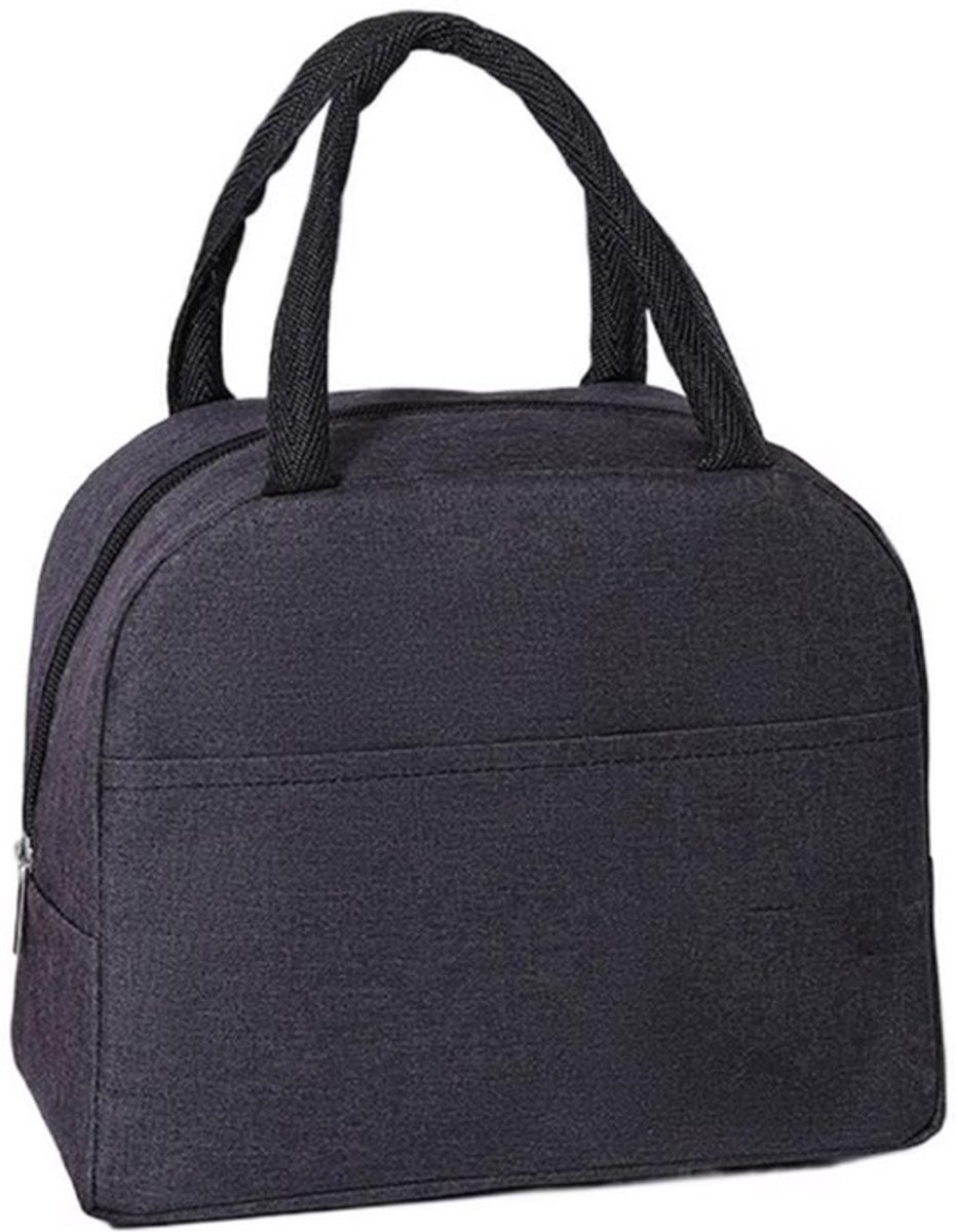 Geïsoleerde lunchtas voor kamperen, geïsoleerde bento-tas, draagbare lunchtas - zwart