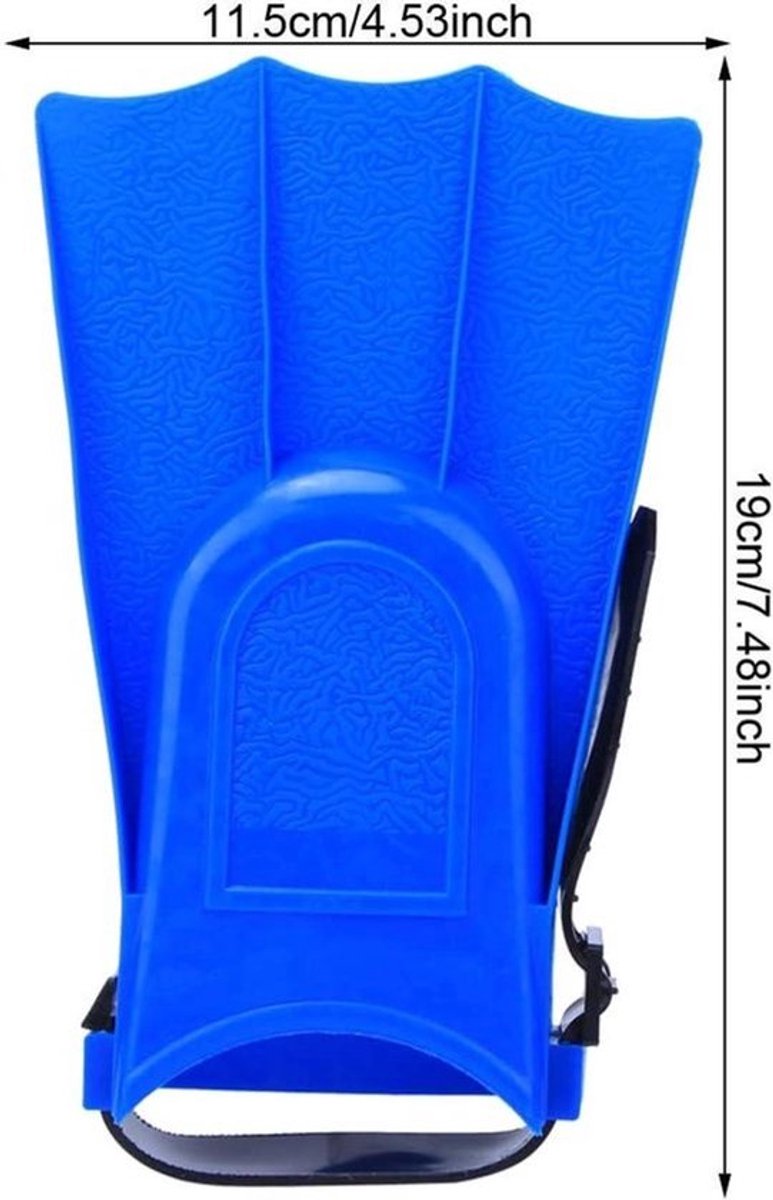Snorkelvinnen - Duikvinnen met praktische dubbele afvoergat voor buitenzwembad (Blauw 25m - 30m)