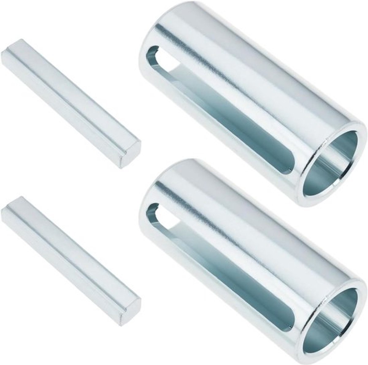 Motor Katrol Adapter Reducer Sleeve - Gas - Predator - 2 stuks 3/4 "tot 1" Inch - Geschikt voor Crank As - Rood - Schijf met Sleutel - Compatibel met Predator - Gesloten.