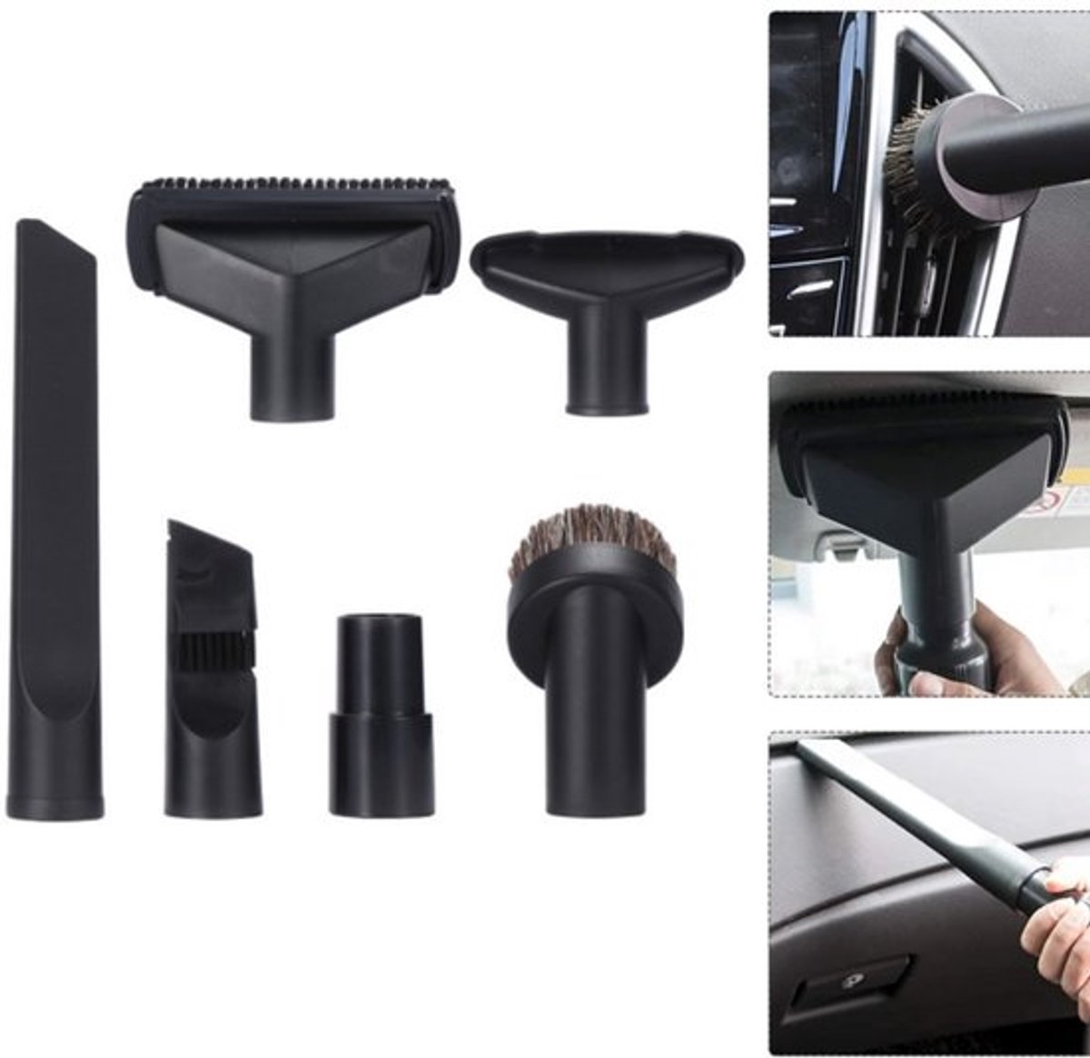 6 stuks - Mondstuk stofzuiger set - Stofzuiger zuigmonden - Geschikt voor karcher stofzuiger WD1 WD2 WD3 NT18/1 NT25/1 NT30/1 NT38/ - voor Autoverzorging Bank Naaimondstuk