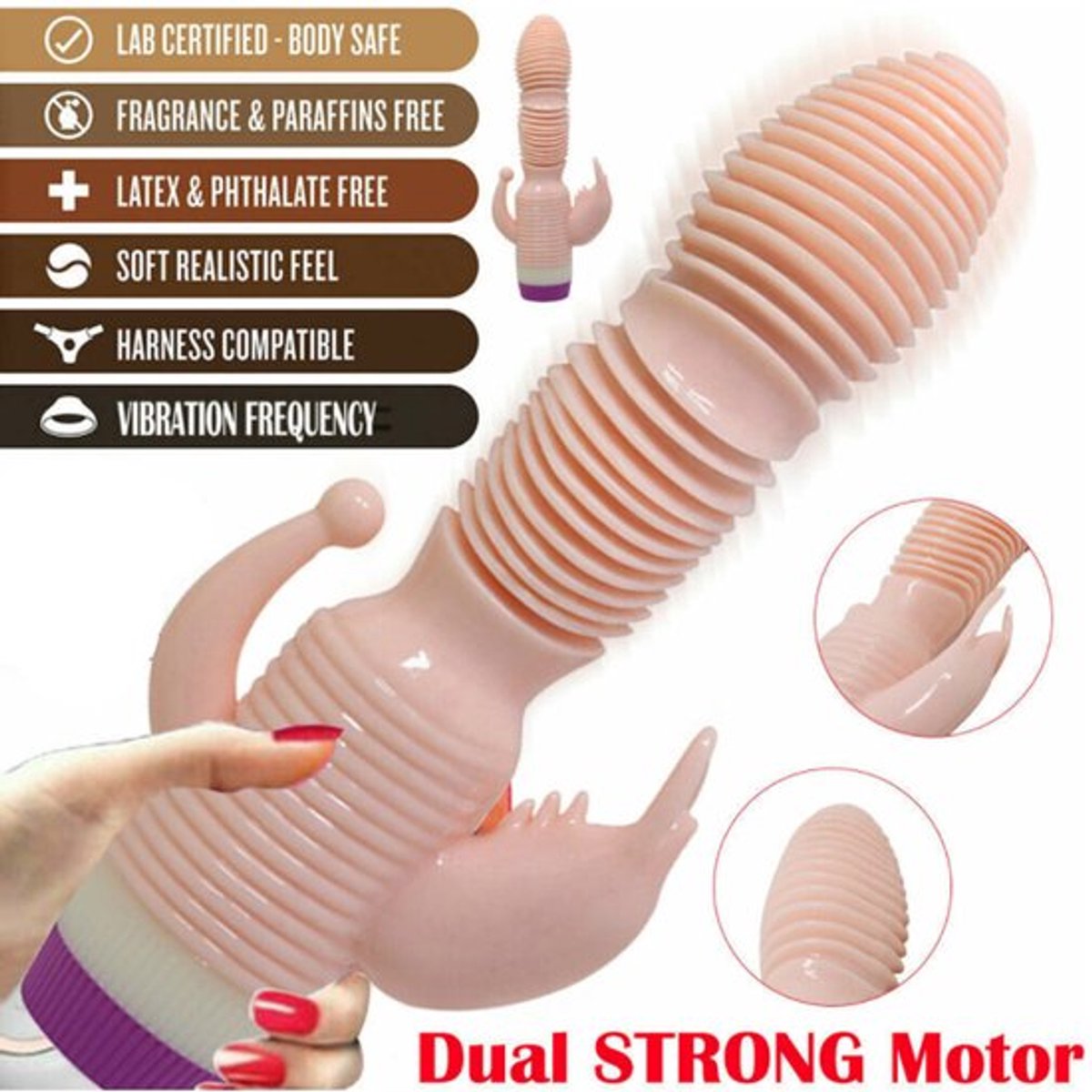 Vrouwen-Koppels-Seks-Vibrator-G-spot-Volwassen-Dildo-Clit-Waterdicht-Massage-Speelgoed