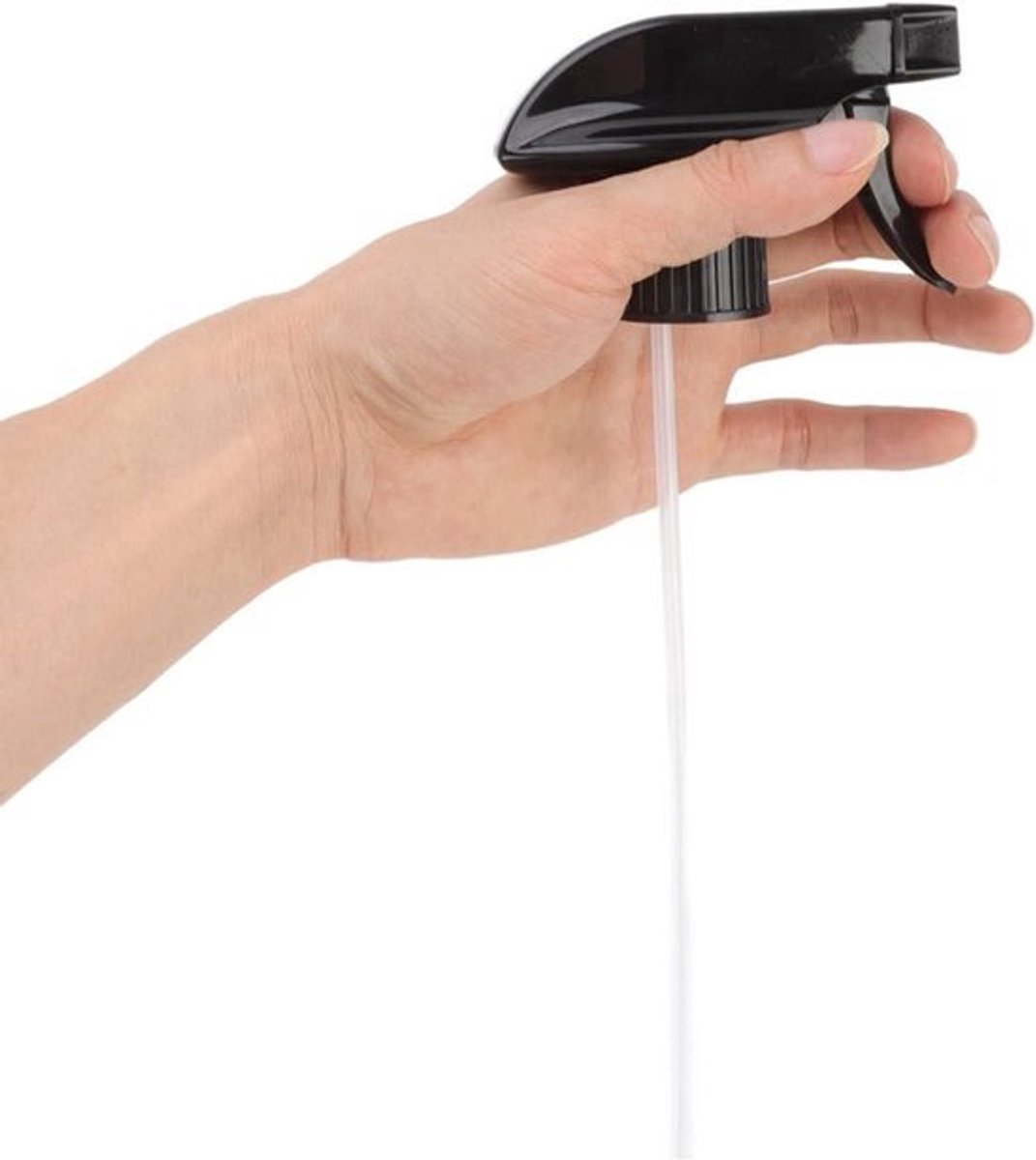 6-delige vervangende spuitmonden met trigger voor nevelstroom - Zwart 28 mm - Herbruikbaar - Spuitfles accessoires - Spuitmond vervangingen