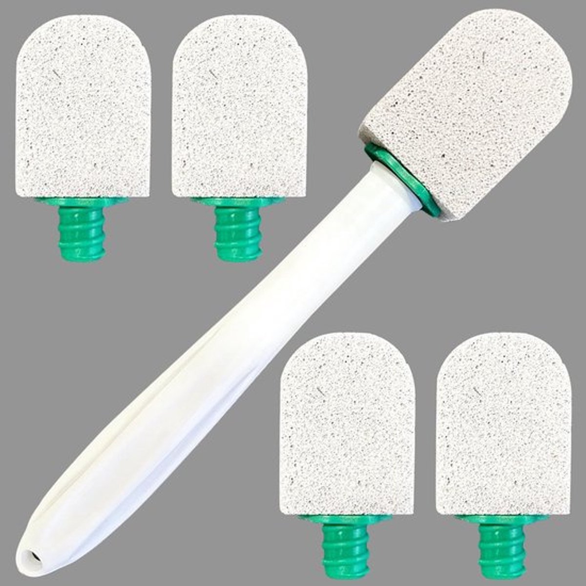Natuurlijke Puimsteen voor WC - Eelt & Voetverzorging - Hypoallergene Puimsteen WC - Toilet - Oven Schoonmaak - Eeltverwijderaar - Voetenbad - 5 Stuks - Wit