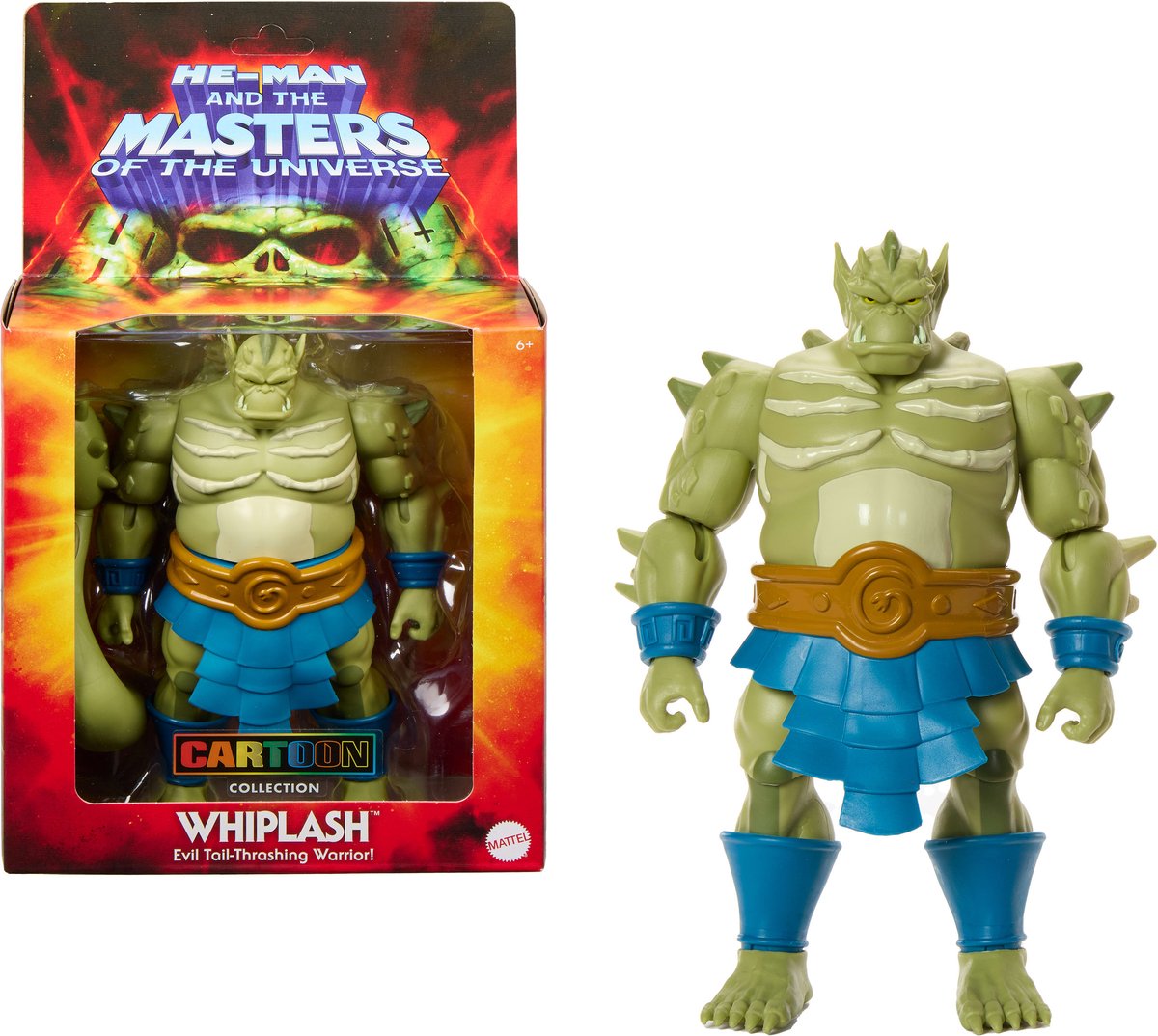 Mattel Masters of the Universe Origins Deluxe Action Figure Cartoon Collection: Whiplash 14 cm Action Figuur