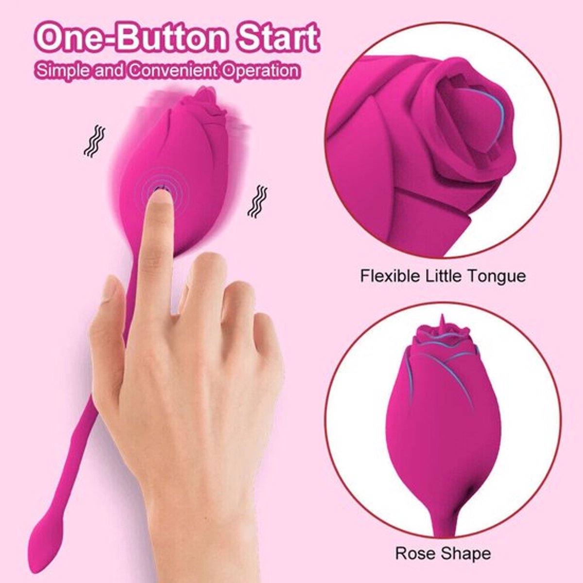 Voor-Vrouwen-Orale-Clitoris-Likken-Bullet-Vibrator-G-Spot-Dildo-Massageapparaat-Tong-Speelgoed