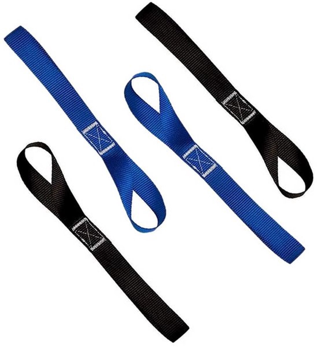 Zachte lus-spanbanden, lussen voor motorfietsen, auto's, vrachtauto's, vrachtwagens, boten, UTV's, ATV's, tv's, crossmotoren, veilige aanhangers, gazon- en tuingereedschap. (4-pack)