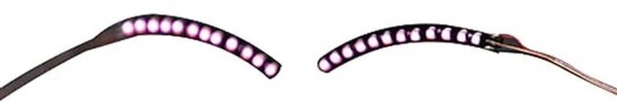 LED-wimpers Licht Veilig Laag Stroomverbruik Oogvriendelijk Oplichten LED-ooglid Eyelinersticker Gezichtssieraden voor Feest Nachtclub Podium Halloween Feestkoningin Essentieel