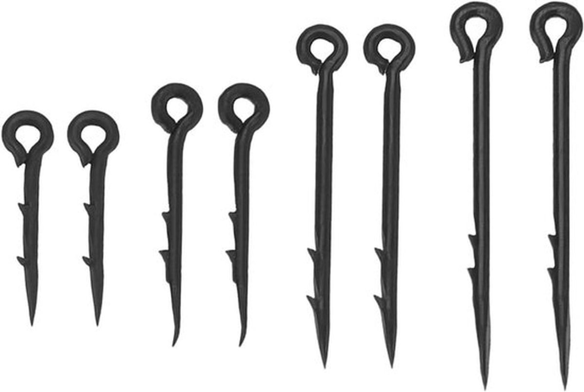 Vishaak set - Karper - Metalen - Spike - 60 stuks - Aas - Visvissen - Geschikt voor Karper - Diverse kleuren - Boilie - Maïs - Cocktailaas