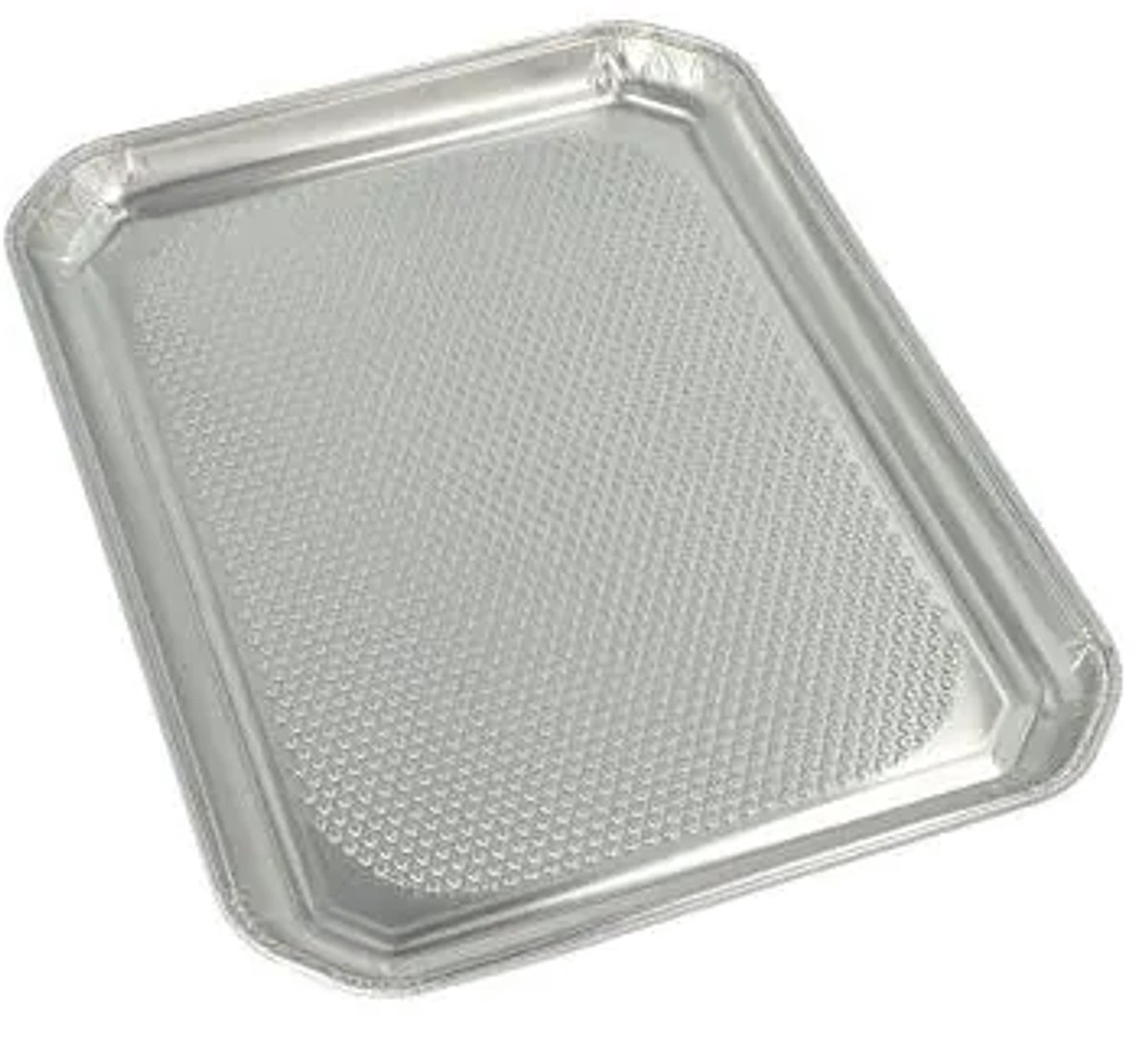 15x 3 Alu serveerschalen hoekig 35 cm x 26 cm