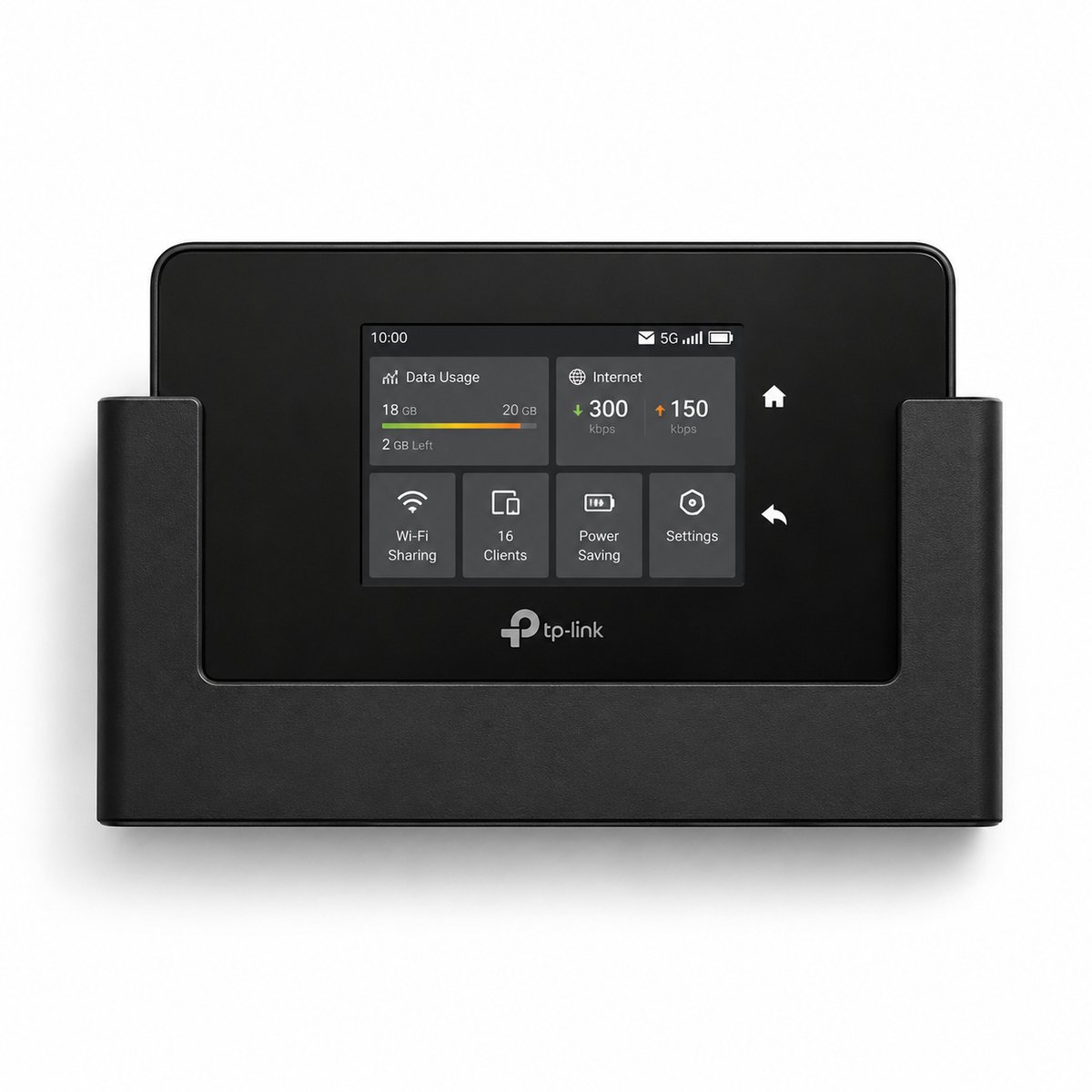 YUOM. Wandhouder Geschikt voor TP-Link M8550 – Muurbeugel voor Mobiele 5G WiFi Hotspot – WiFi 6E – Zwart