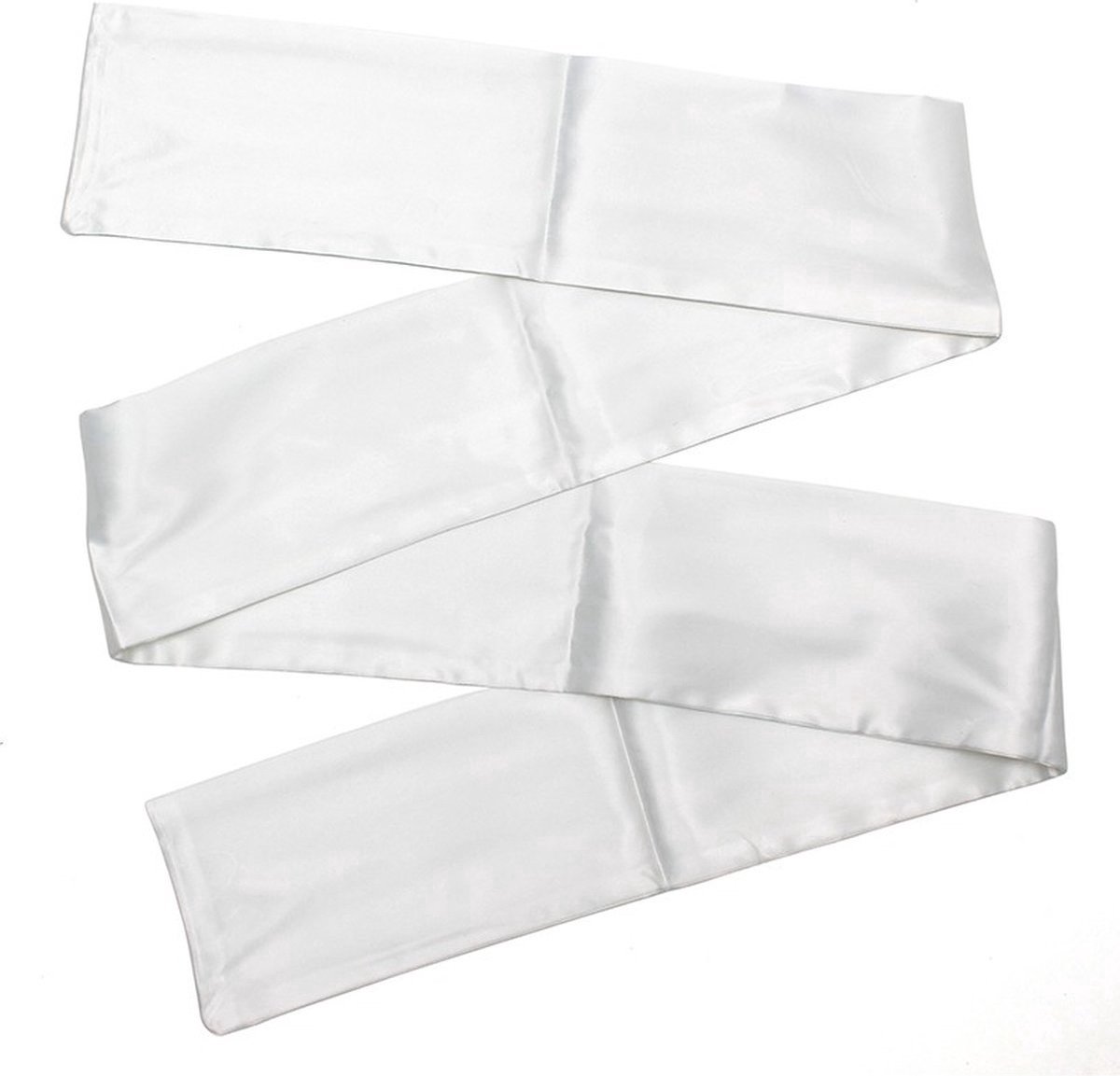 Go Go Gadget - Blinddoek - Bondage doek - BDSM - 150x10cm - Satijn - Wit - 1 stuk