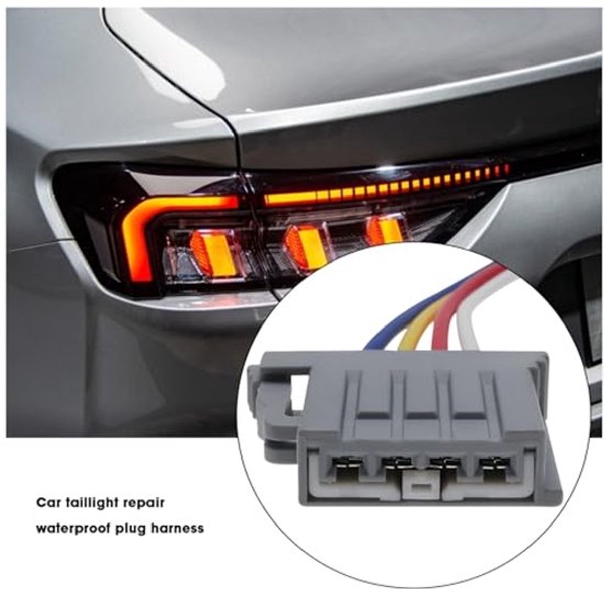4-pins auto-achterlichtcontactkabelboomconnector compatibel met Mondeo MK4 waterdichte auto-elektrische connectorplug