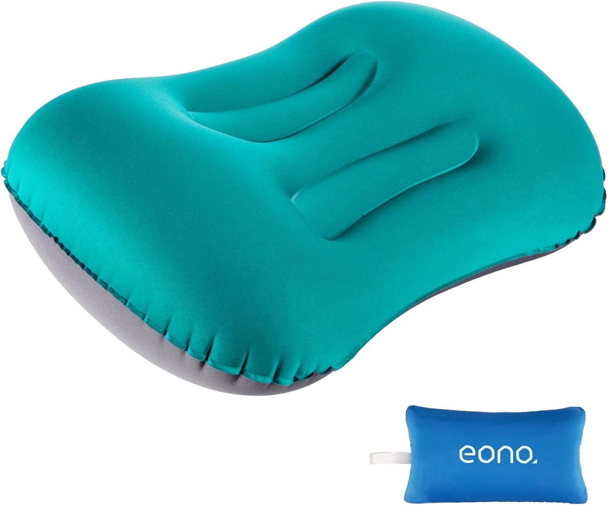 Thijox - Opblaasbaar Reiskussen Camping - Ultralicht Compact Kampeerkussen - Ergonomisch Strandkussen voor Kamperen, Wandelen, Vissen, Picknick - Lich