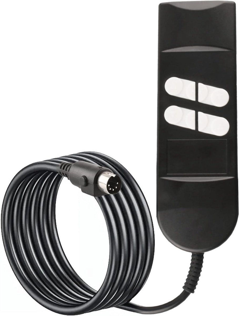 Fauteuil Afstandsbediening - Bank Handbediening - Stoel Verstellen - Universele 5-pins Connector - 22 x 55 x 170 mm - Zwart