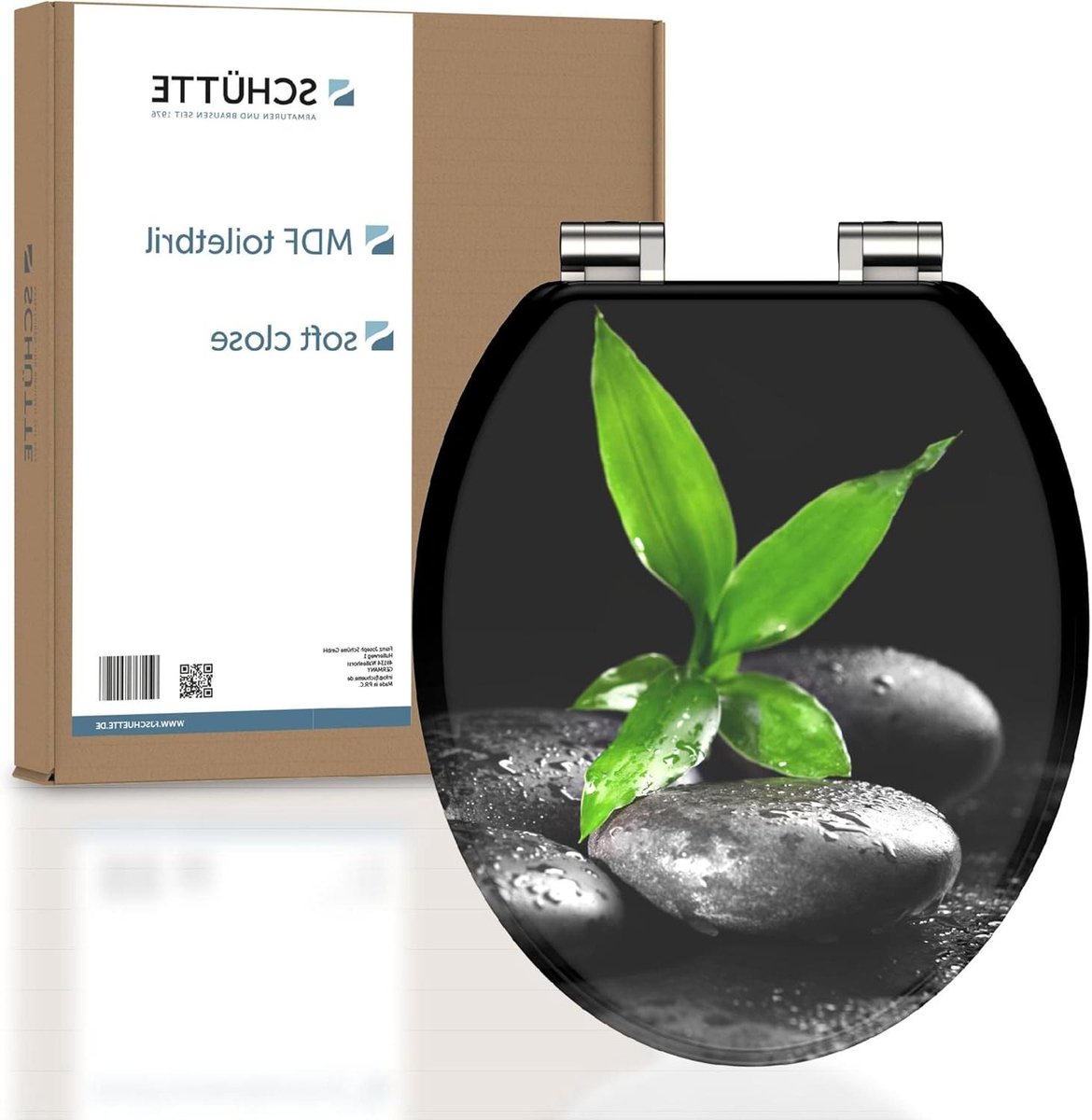 Toiletbril Hout - Toiletdeksel Zacht Sluitend - Badkamer Comfort - Duurzaam Houten Kern - 175 kg Belastbaar - Houtkleur