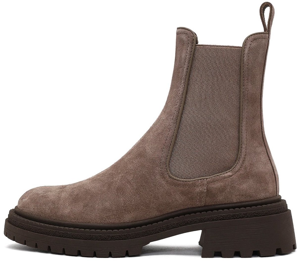 DERIMOD Chelsea Boots Suede Leather Chelsea Boots