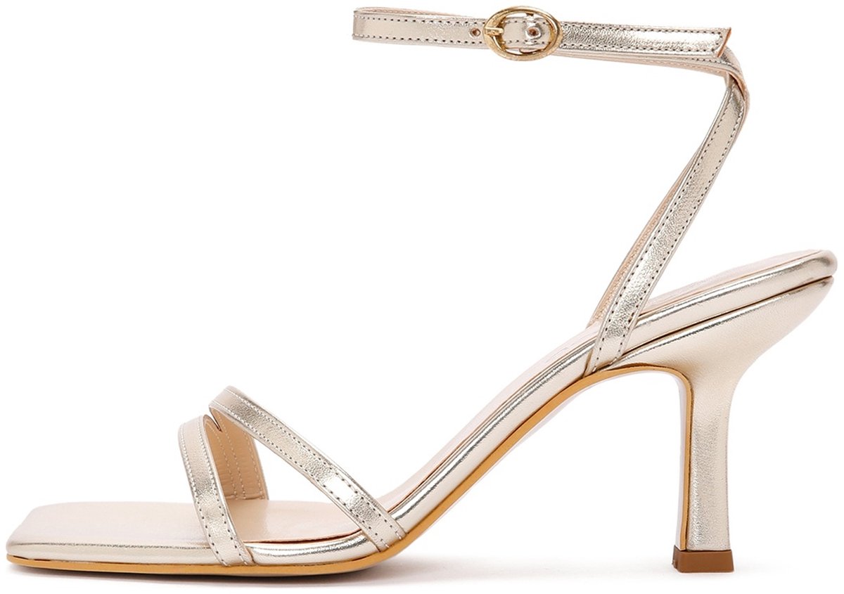 DERIMOD Sandalen Met Hoge Hak Imitation Leren High Heel Sandalen
