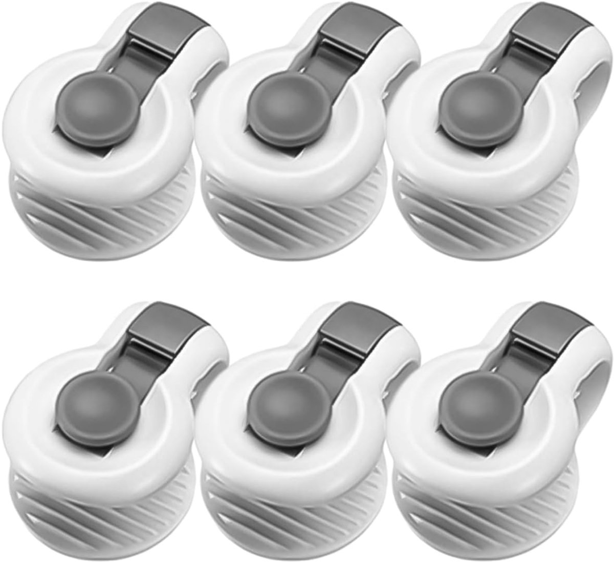 VHV - Dekbedclips - Antislip dekbedklemmen - Hoeslaken hoekclips - Voor dekbed, laken en beddengoed - Set van 6 - Grijs