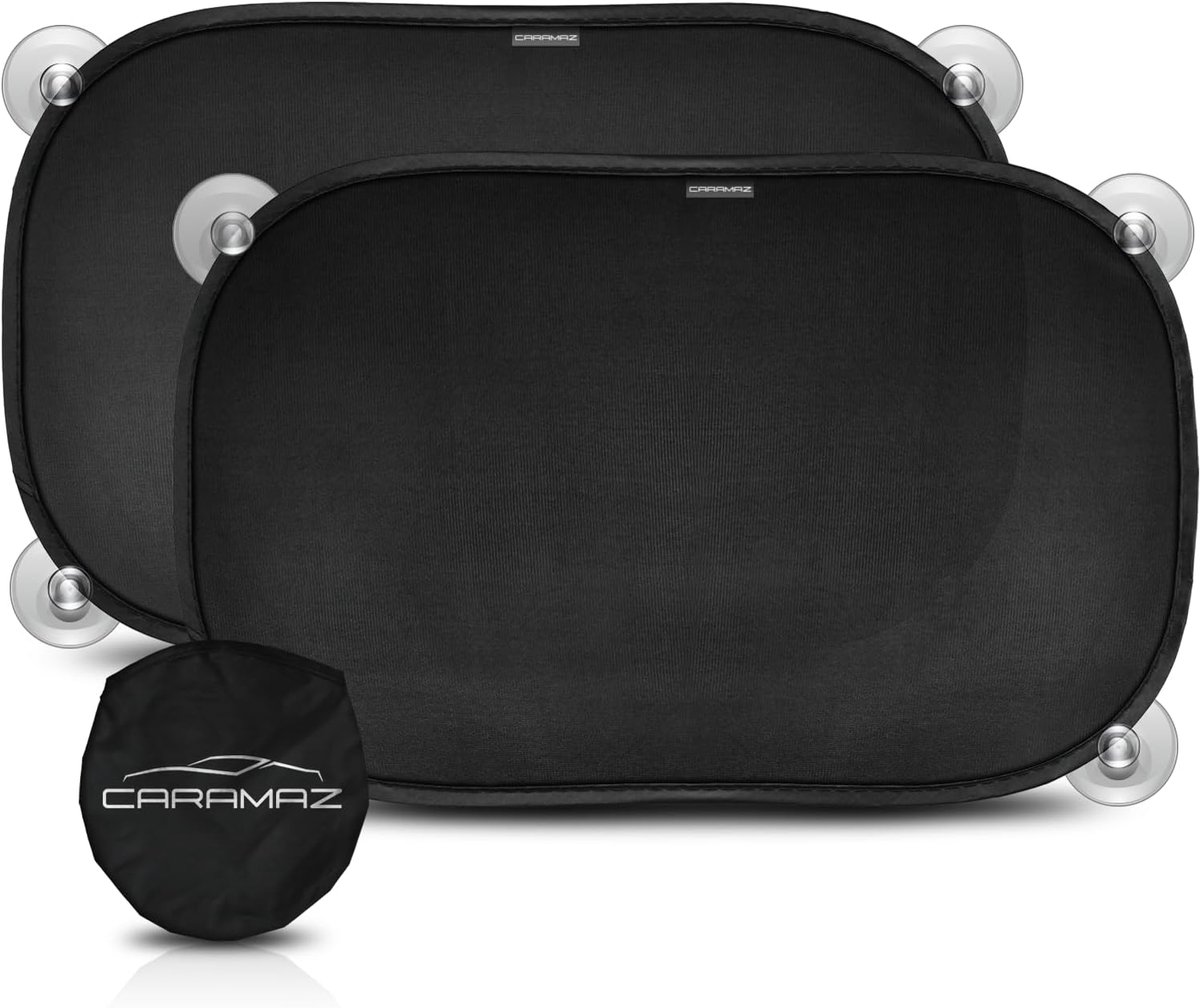SnelShoppen - Zonnebescherming Auto Baby met UV-bescherming, Universele Pasvorm 48x30 cm, 2 Zonnekleppen met Zuignappen voor Kinderen