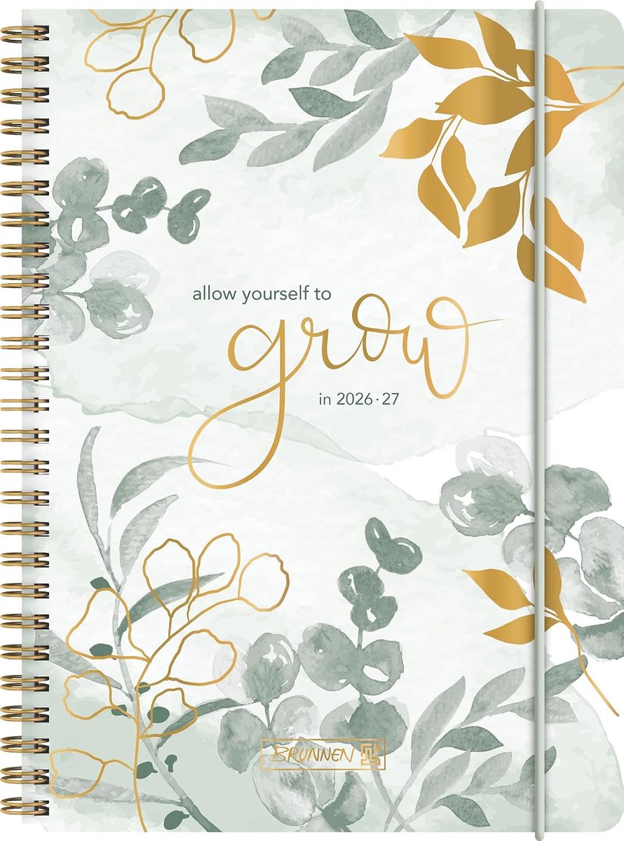 SnelShoppen - Schülerkalender 2026/2027 'Bloom' | A5 Formaat, Kunststof, Perfect voor School, Studeren, Organiseren, Agenda met Kleurige Bloemen