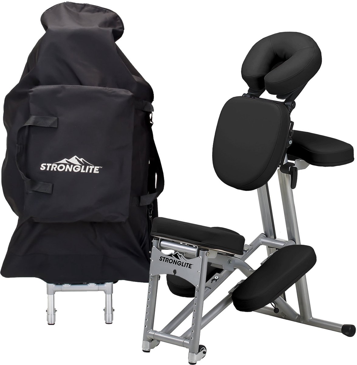 Stronglite ErgoPro 2 | Draagbare Massagestoel | Zwart |