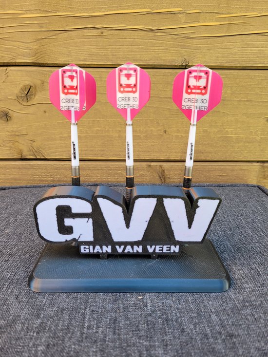 Dartshouder dartpijlen Gian van Veen van 3D — afbeelding 3