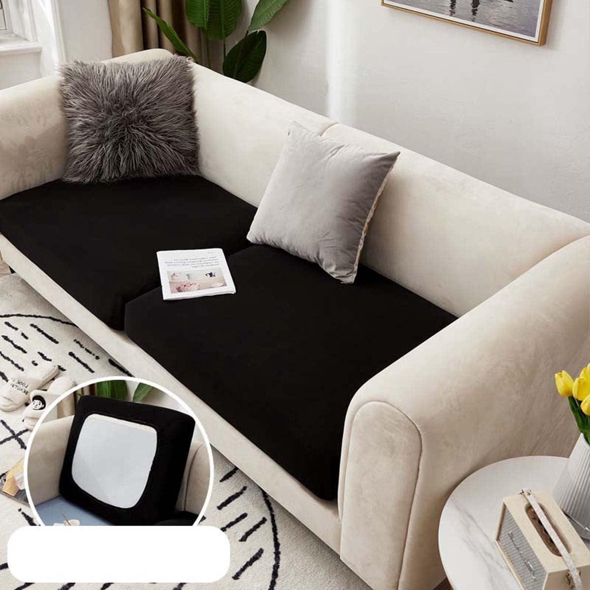 Bankhoezen Set - Meubelbescherming - Woonkamer Opfrissen - Elastische Pasvorm - 2 Delig - Zwart