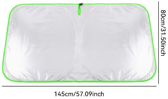 Auto Voorruit UV-Bescherming Paraplu (Maat L)- 360 graden draaibaar - Auto Voorruit Zonnescherm Paraplu - opvouwbare autoparasol - anti-uv en warmteblok - Auto Voorruit Paraplu Geschikt voor De Meeste Voertuigmodellen (140 * 78 cm) van U-mai — afbeelding 5