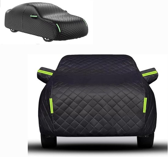 Autohoes Hagel - Beschermhoes Auto - Bescherming tegen Weer - Verstevigd Ontwerp - 4.5 kg - Zwart