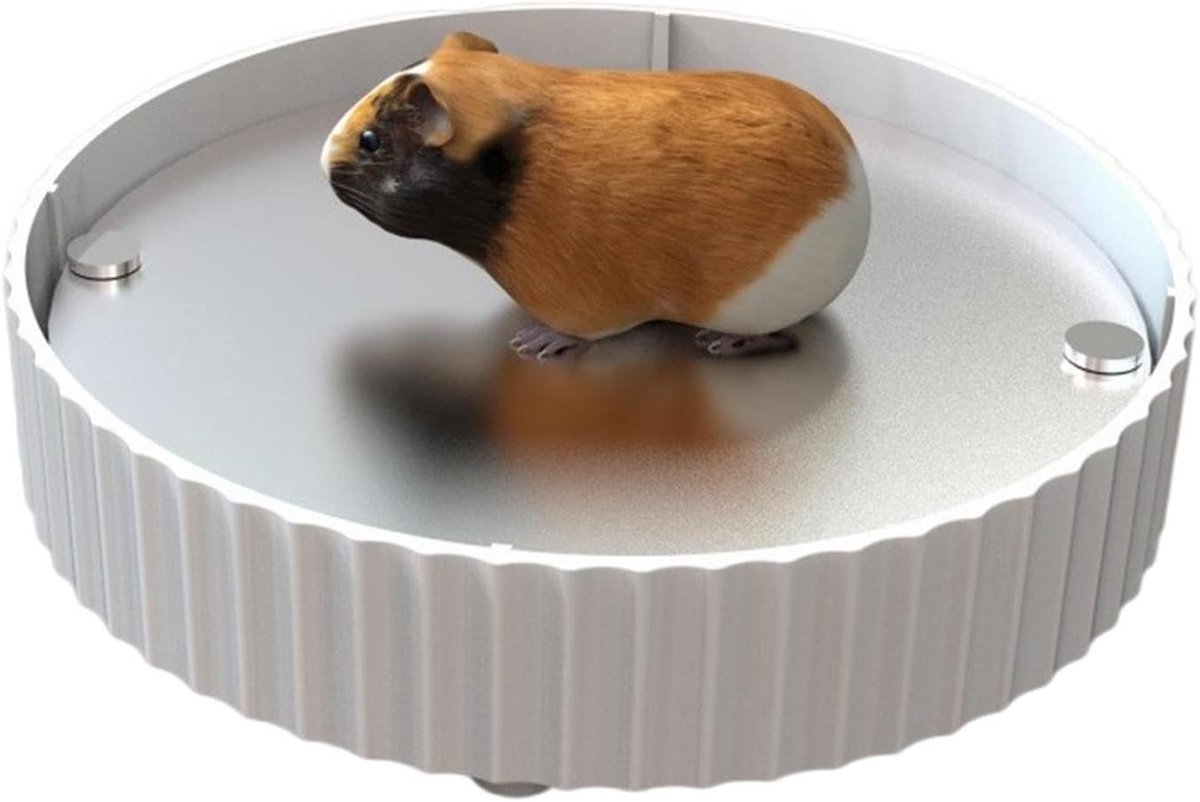 Verkoelend Hamster Bed - Huisdier Koelmat - Zomerse Koelte - Aluminium Warmteafvoer - 15x15 cm - Zilver