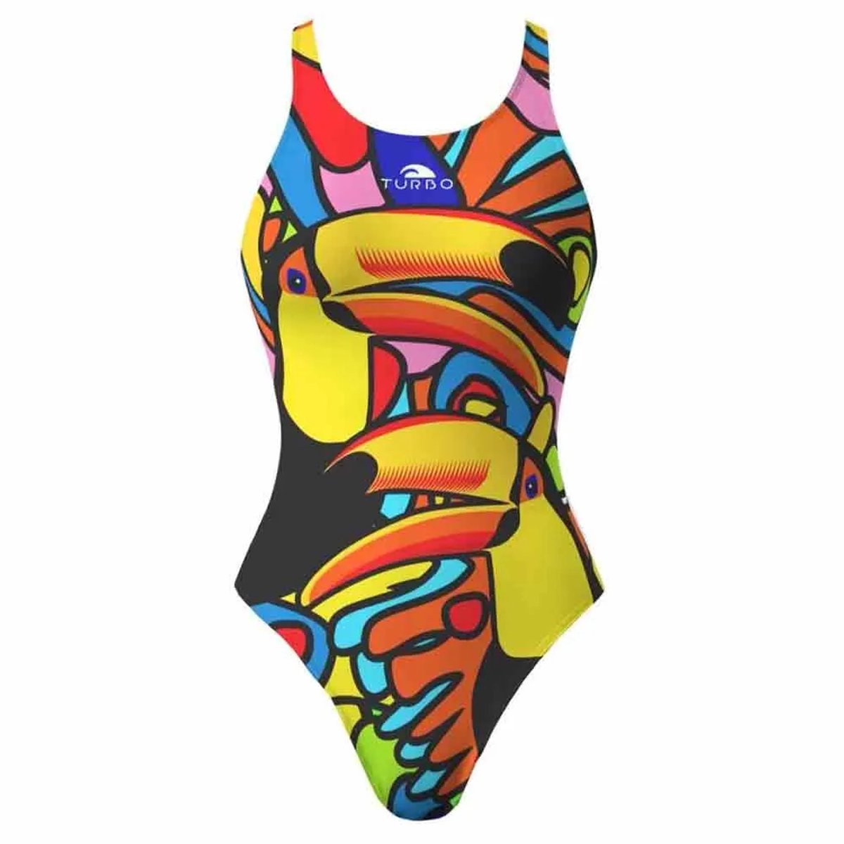 Turbo Tucan Pro Resist Zwemkleding Veelkleurig XL Vrouw