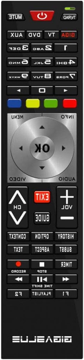 Universele Afstandsbediening - Vervangende Bediening - TV Bediening - Originele Kwaliteit - 14 x 5 x 2 cm - Zwart